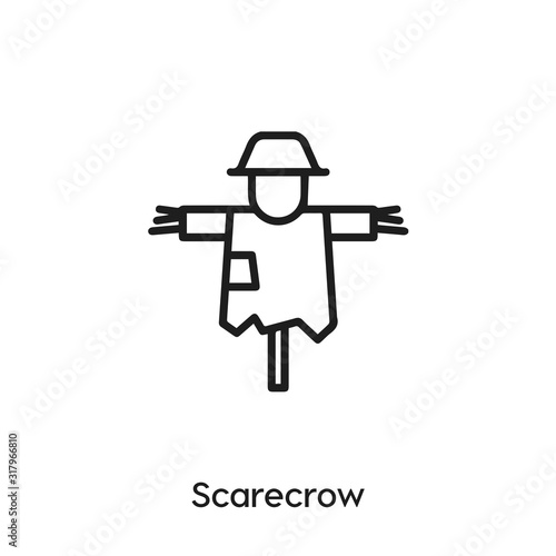 scarecrow icon vector. scarecrow icon vector symbol illustration. Modern simple vector icon for your design. scarecrow icon vector. 