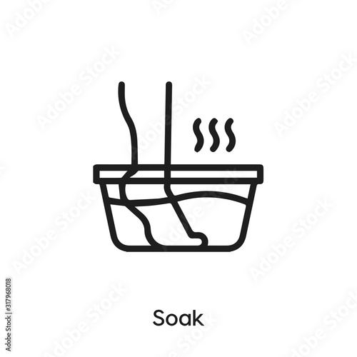 soak icon vector . soak symbol sign