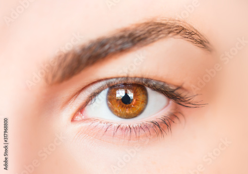 Closeup image of hazel eyes