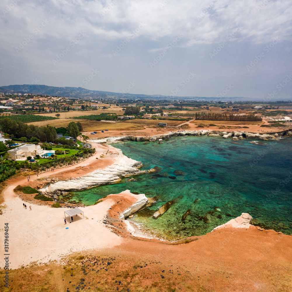 Fototapeta premium Beach in Pafos Cyprus