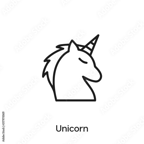 unicorn icon vector . umicorn symbol sign