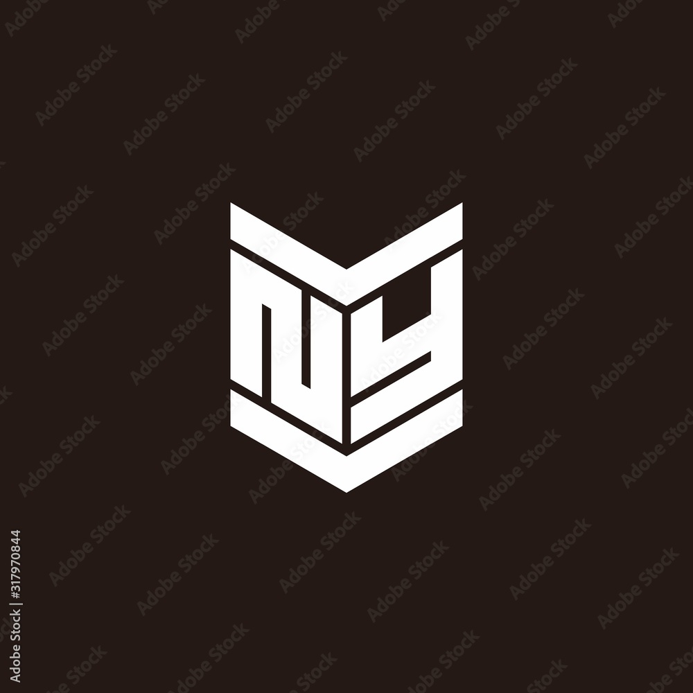 Logo alphabet monogram with emblem style Logo alphabet monogram with emblem style