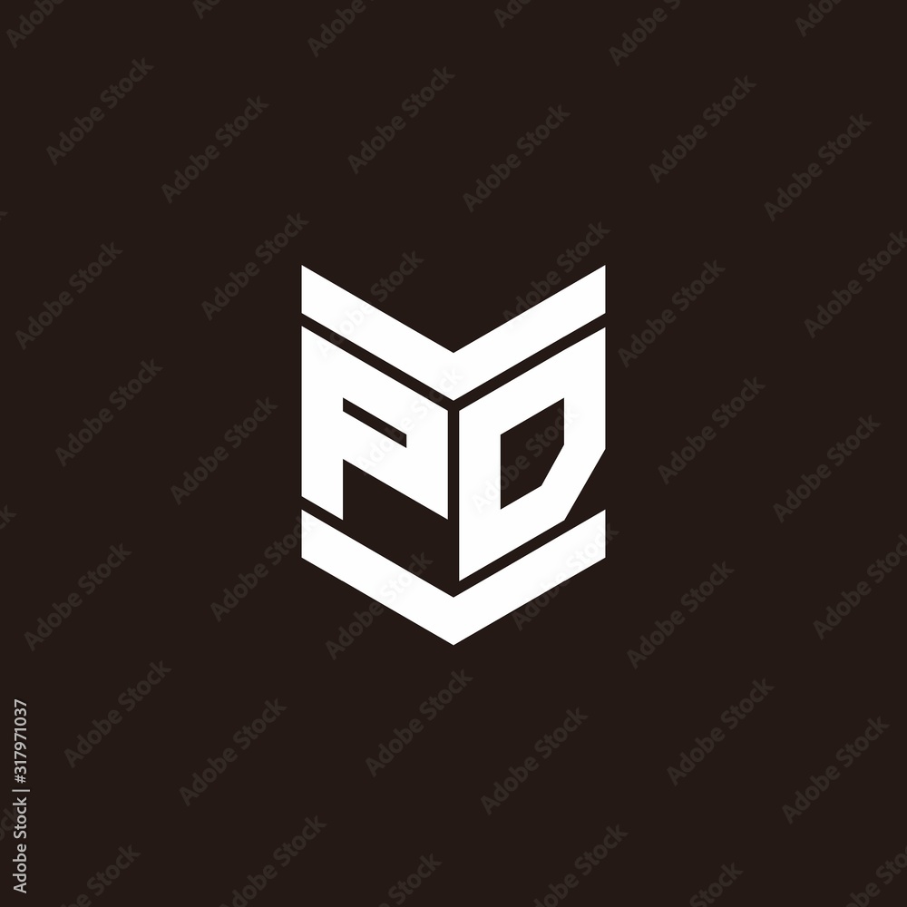 Logo alphabet monogram with emblem style Logo alphabet monogram with emblem style