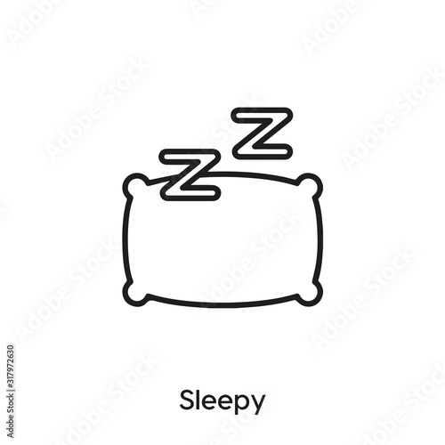 sleepy icon vector. sleepy icon vector symbol illustration. Modern simple vector icon for your design. sleepy icon vector	