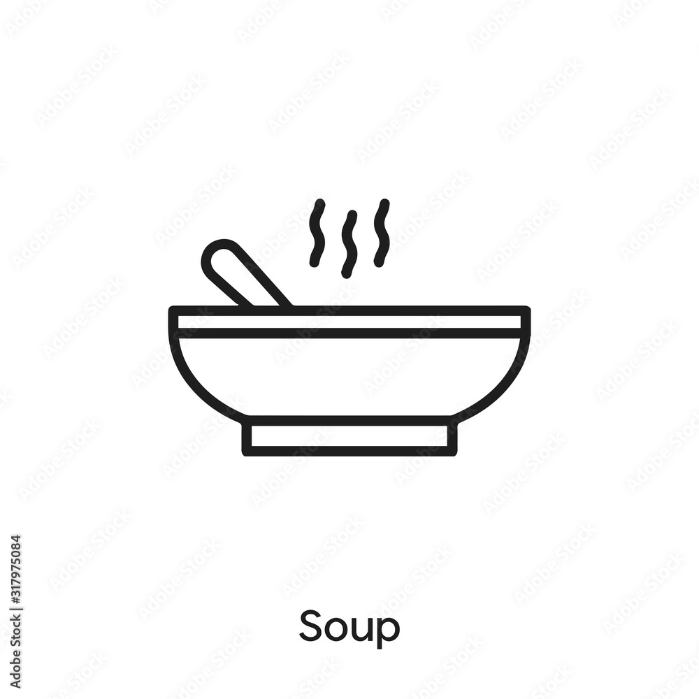 soup icon vector. soup symbol sign soup icon vector. soup symbol sign