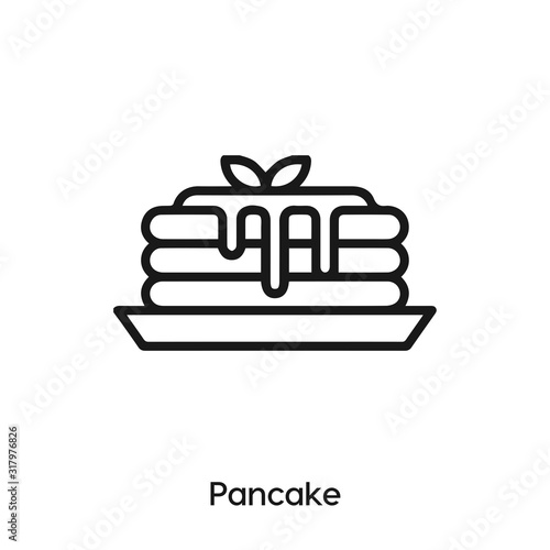 Pancake icon vector. Battercake icon vector symbol illustration. Modern simple vector icon for your design. Breakfast icon vector	