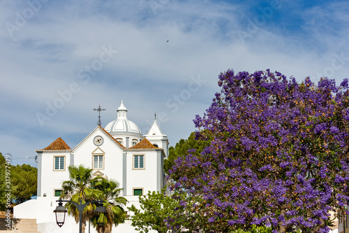 the Church of Our Lady of the Martyrs - Igreja Matriz and the fortress in Castro Marim, Algarve Portugal