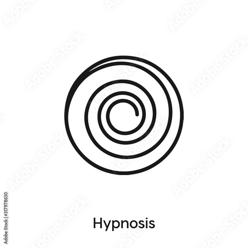hypnosis icon vector. hypnosis icon vector symbol illustration. Modern simple vector icon for your design. hypnosis icon vector.	