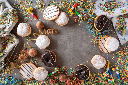 Canvas Print Sweet carnival donuts