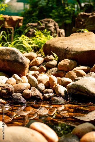 Picture of rocks and their reflections