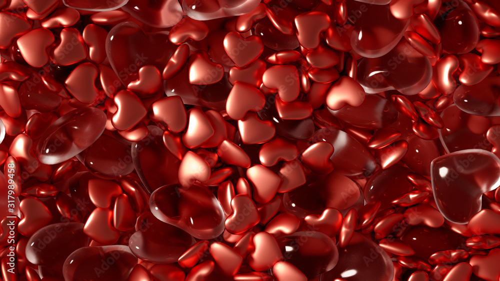 Beautiful golden background with hearts, Happy Valentine's Day! 3d illustration, 3d rendering. Beautiful golden background with hearts, Happy Valentine's Day! 3d illustration, 3d rendering.