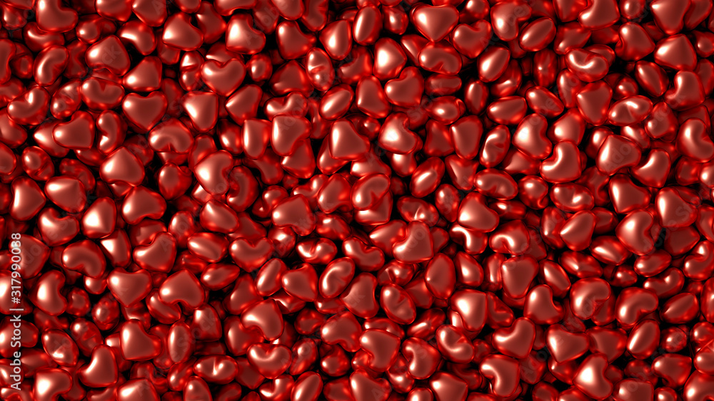 Beautiful golden background with hearts, Happy Valentine's Day! 3d illustration, 3d rendering. Beautiful golden background with hearts, Happy Valentine's Day! 3d illustration, 3d rendering.