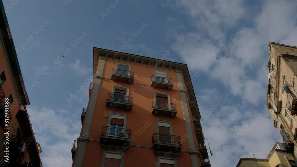Nápoles. Avión volando sobre el centro de la ciudad. Campania, Italia, europa. Nápoles. Avión volando sobre el centro de la ciudad. Campania, Italia, europa.