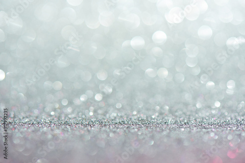 Fotografia Silver rich expensive abstract background with bokeh effect, fabulous shining sp