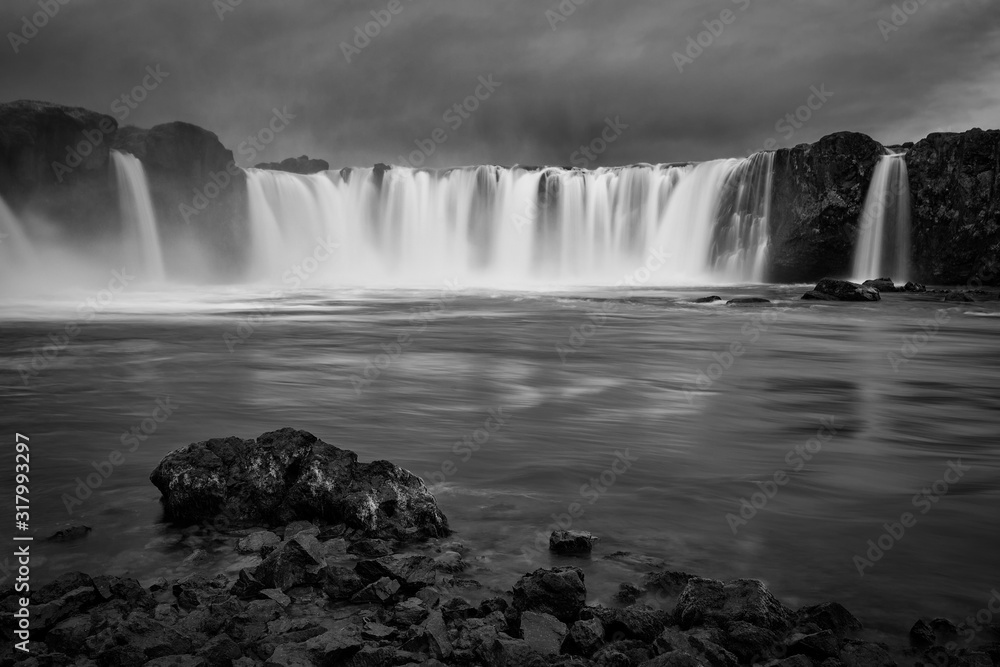 Godafoss is a very beautiful Icelandic waterfall located on the North of the island. Godafoss is a very beautiful Icelandic waterfall located on the North of the island.