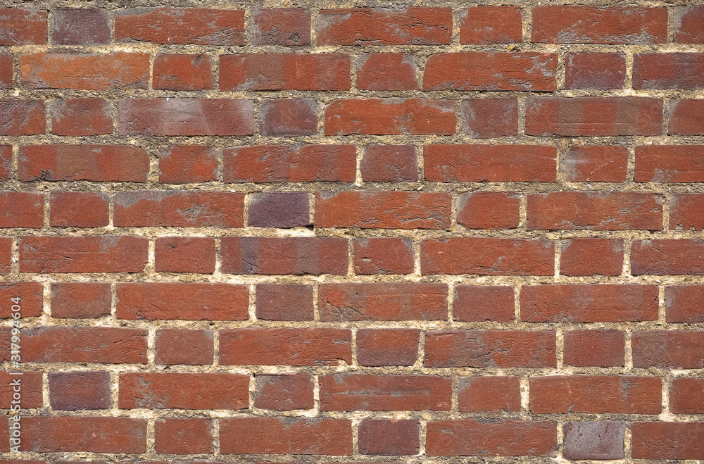 Naklejka premium red brick wall background
