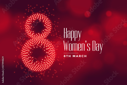 lovely happy womens day wishes card design background