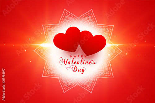 romantic hearts background for happy valentines day