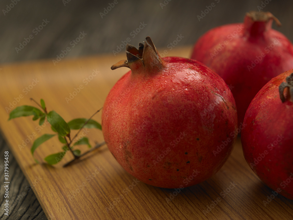 pomegranate fruits