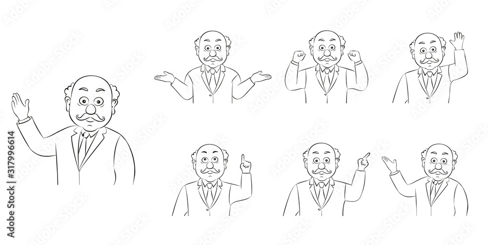 Set avatars characters doctors.Medical people icons of faces on a white background.Linear silhouette on a white background. Set avatars characters doctors.Medical people icons of faces on a white background.Linear silhouette on a white background.