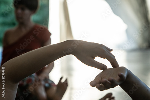 dancer hand  contact improvisation