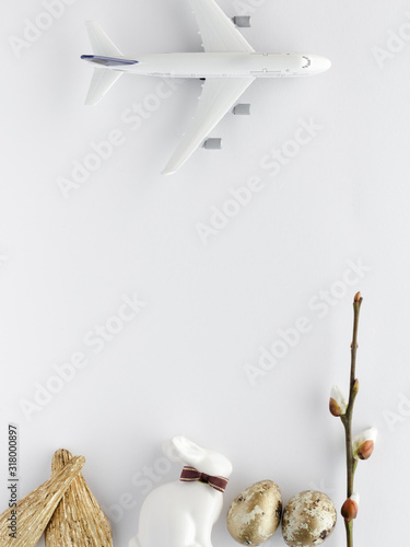 Photography Top view easter composition