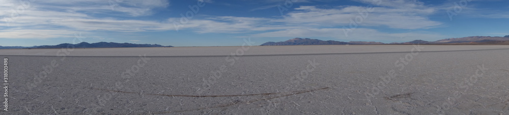 Salinas grandes (large salines) on the north of argentina. Salta/Jujuy provinces . white, flat, salty and dry