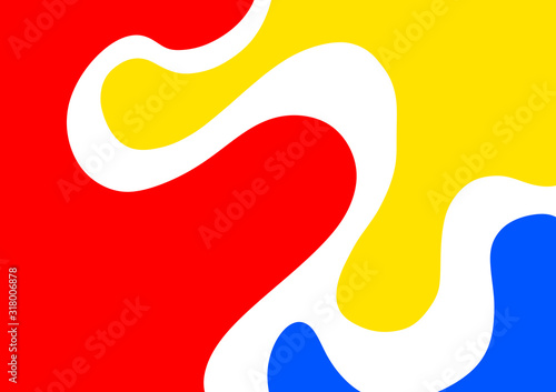 Primary color shapes