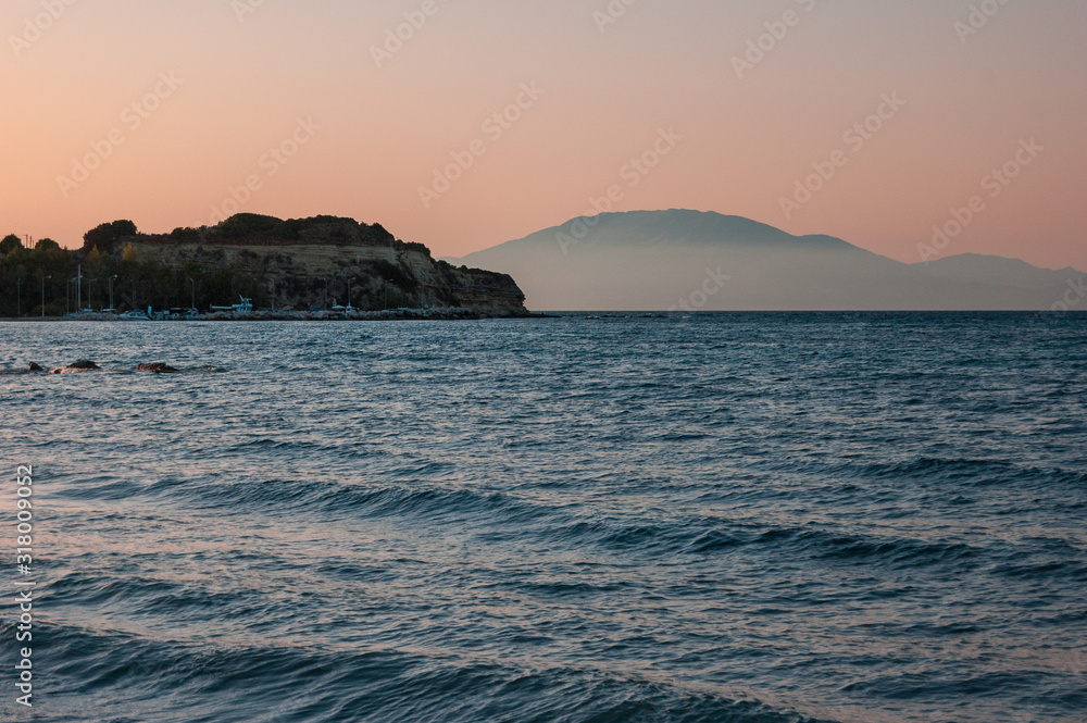 Seashore beach on Zakynthos island, Greece