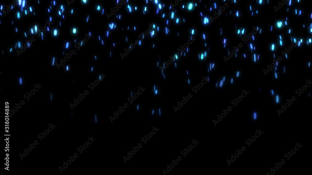 Bright blue bokeh lights abstract background. Flying particles or dust. Vivid lightning. Merry christmas design. Blurred light dots. Can use as cover, banner, postcard, flyer. Bright blue bokeh lights abstract background. Flying particles or dust. Vivid lightning. Merry christmas design. Blurred light dots. Can use as cover, banner, postcard, flyer.
