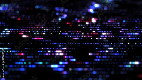 Flow of digital information. Global connection concept. Technology futuristic background. Big data visualization.