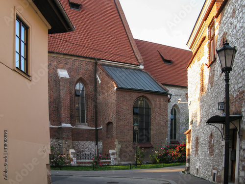 street view of old city, Krakow, Poland