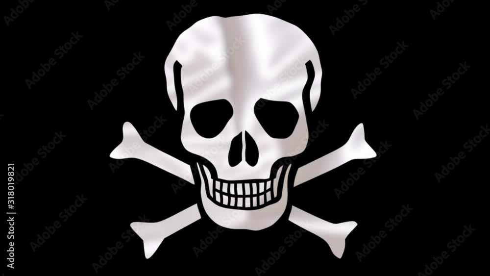 skull and crossbones on black background skull and crossbones on black background
