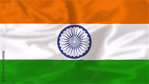 flag of india with alpha matte for isolation