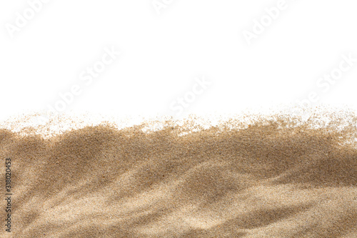 Fotografie, Obraz The sand isolated on white background
