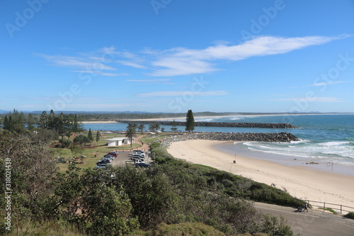 View to Town Beach in Port Macquarie, New South Wales Australia
