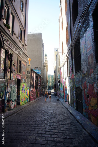 Street art, graffiti in central Melbourne © Paulina