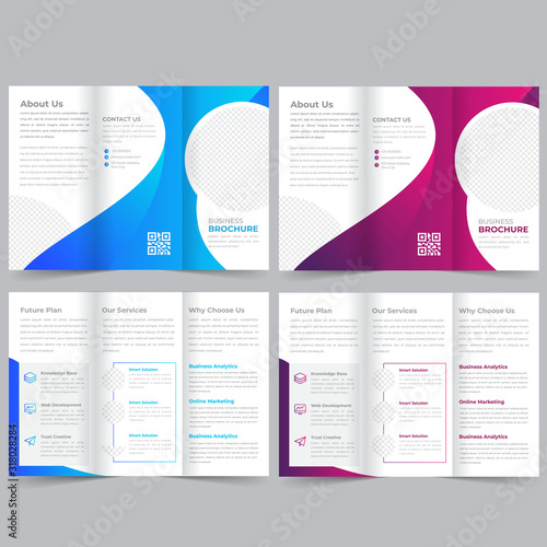 business trifold brochure template