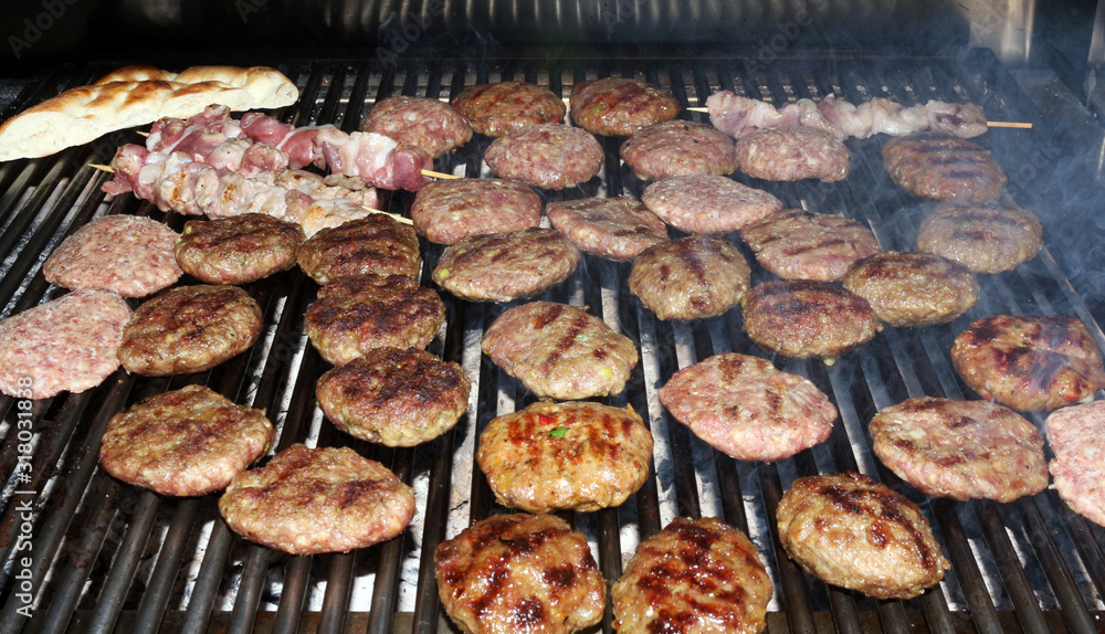 Grilled Ground Lamb Kofta Kebab Grilled Ground Lamb Kofta Kebab