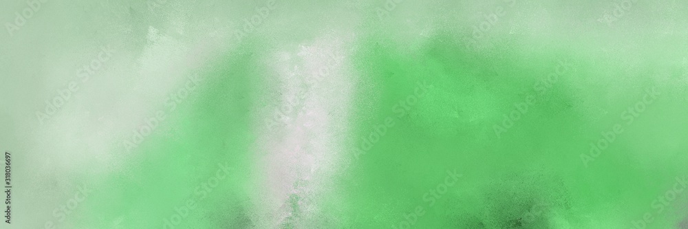 decorative horizontal background design with dark sea green, medium sea green and light gray color