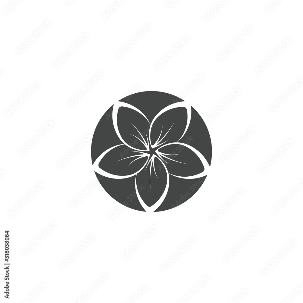 Beauty icon flowers design illustration Beauty icon flowers design illustration