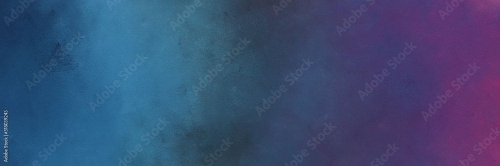 horizontal abstract painting background texture with dark slate gray, teal blue and old mauve colors and space for text or image. can be used as background or texture element