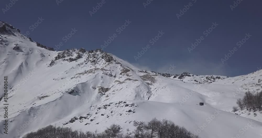 Aerial of ski resort in Chillan Aerial of ski resort in Chillan
