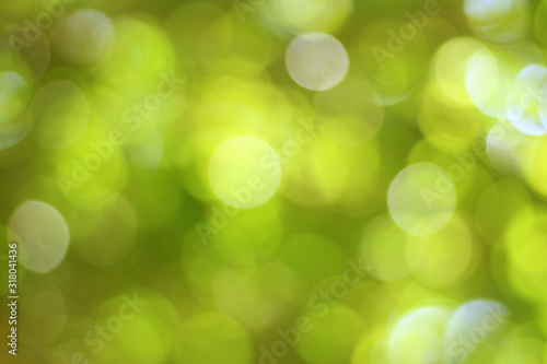 Natural yellow and green bokeh background