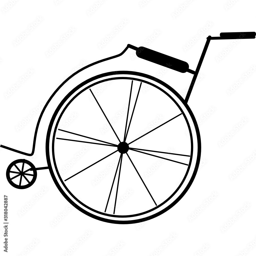 Attractive and Beautifully or Faithfully Designed Black Wheelchair Icon. Wheelchair Vector Icon. Flat Icon Isolated on the White Background. Editable Stroke EPS file. Vector illustration.