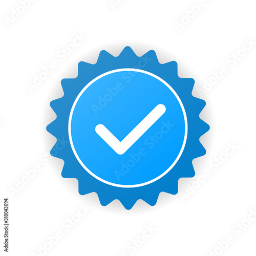 Approved certified icon. Certified seal icon