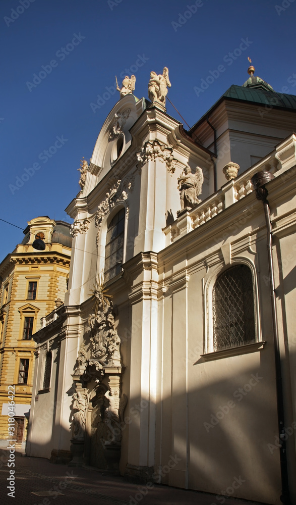 Minorite Church of Saints John and Loreto in Brno. Czech republic