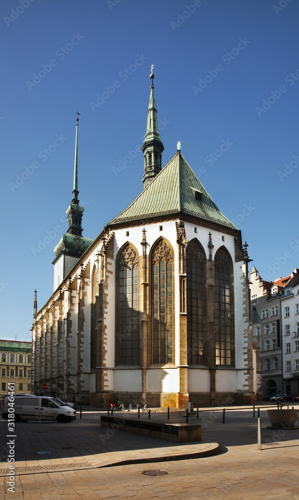 Fototapeta premium Church of St. James in Brno. Czech republic
