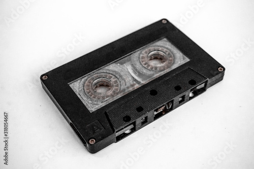 cassette, isolated, tape, video, audio, black, old, white, technology, object, retro, camera, film, vhs, plastic, music, media, movie, record, digital, vintage, magnetic, data, box, sound