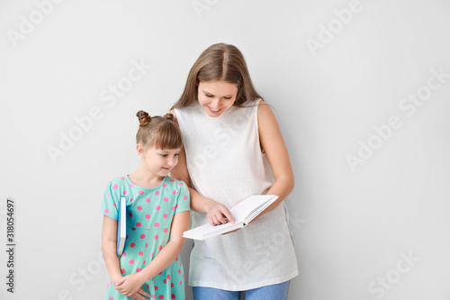 Beautiful young woman and h...